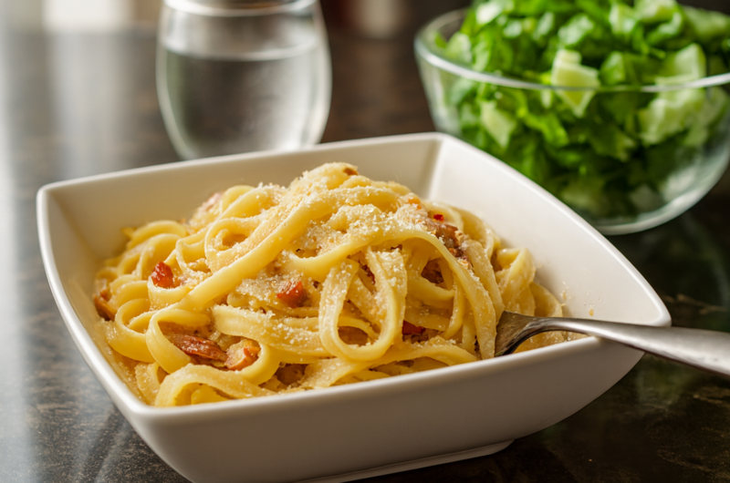 Receta rápida pasta a la carbonara