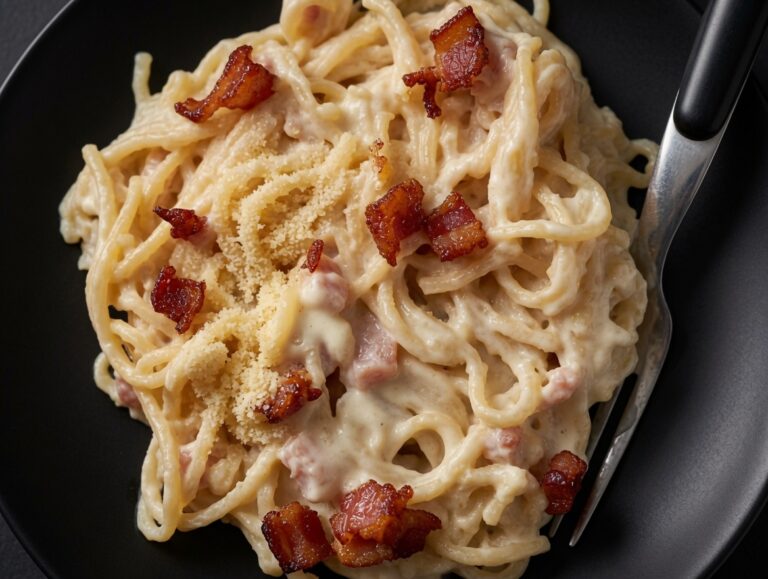 Receta rápida: pasta a la carbonara extra cremosa