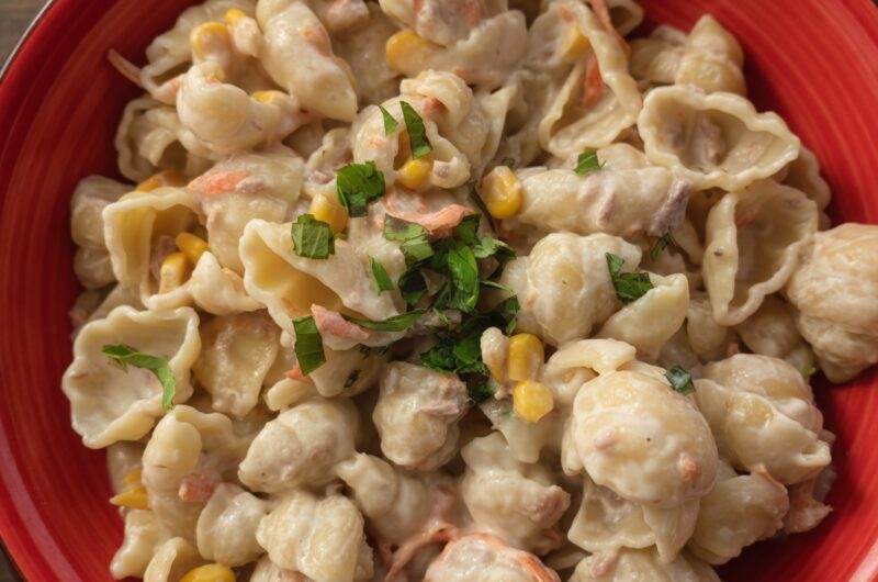 Receta de pasta cremosa de atún y maíz: lista en 20 minutos